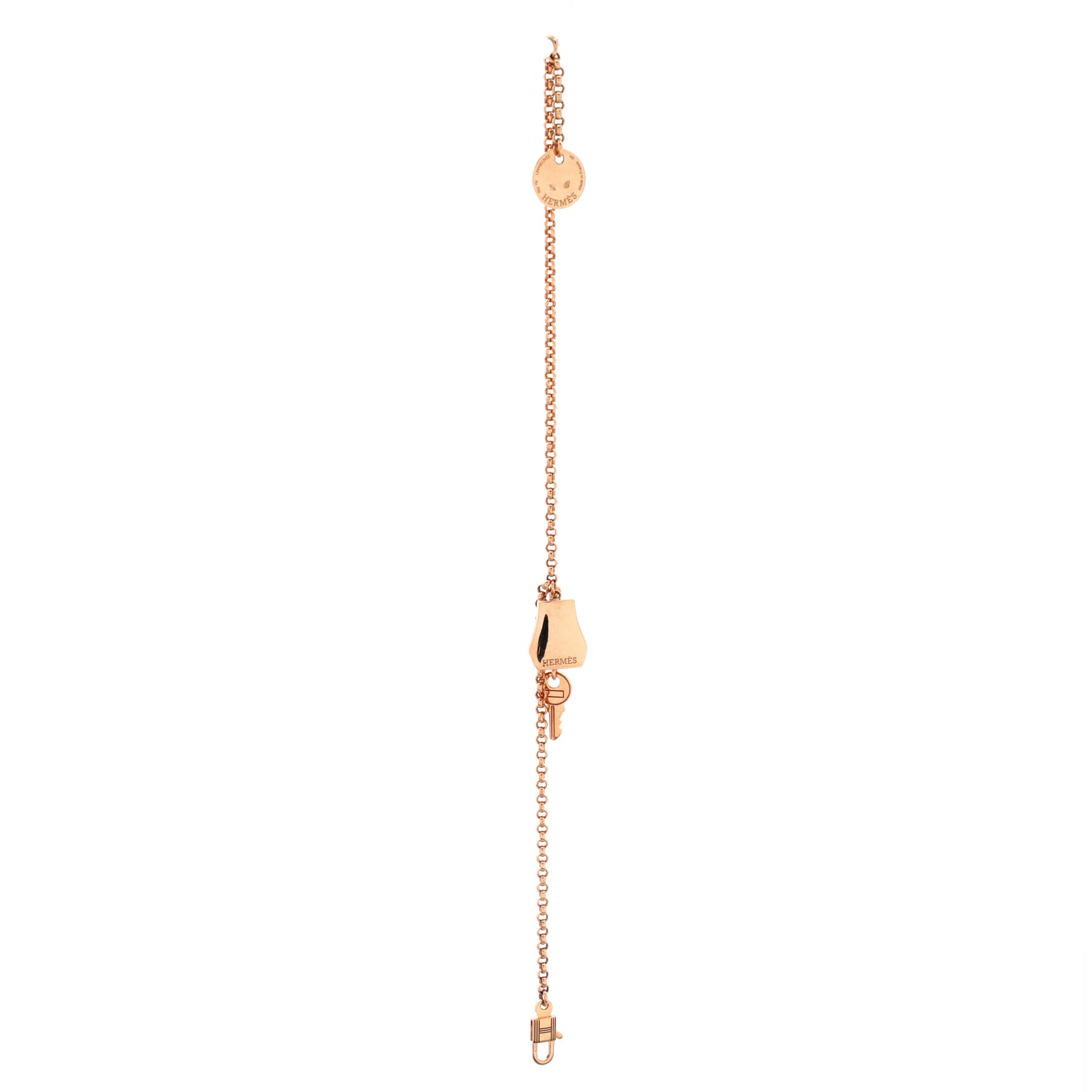 Kelly Clochette Chain Bracelet 18K Rose Gold Small