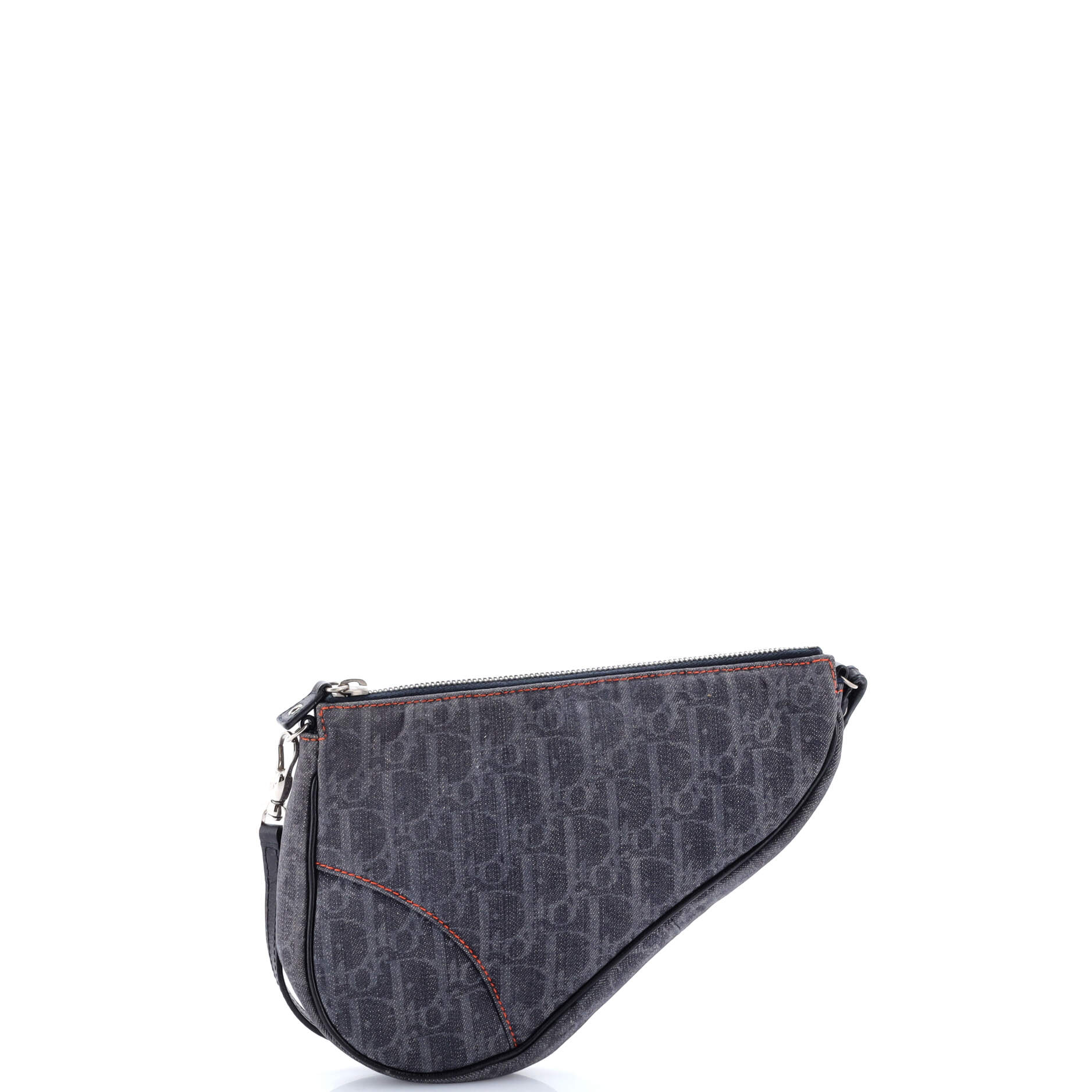 Vintage Saddle Bag Diorissimo Denim Mini