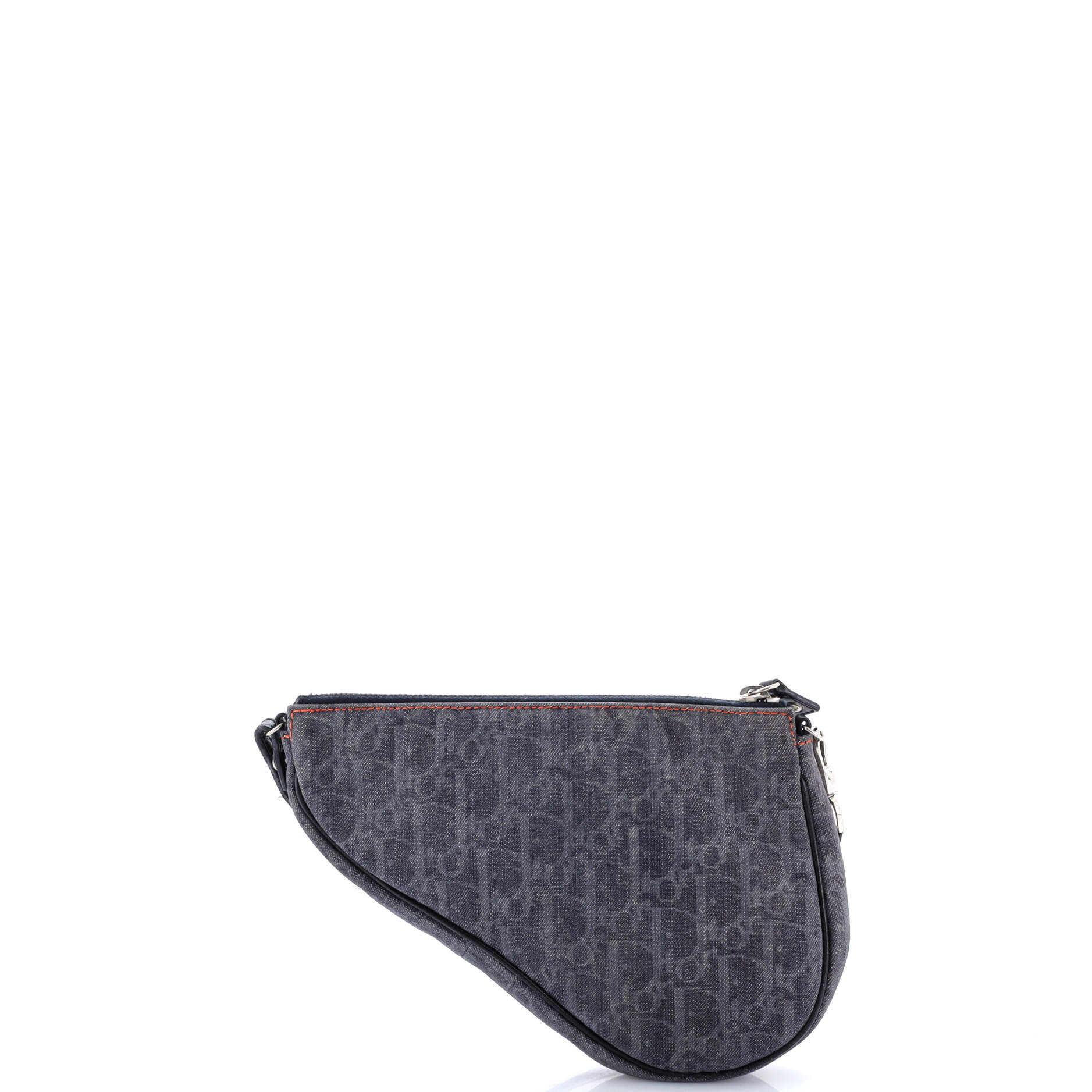 Vintage Saddle Bag Diorissimo Denim Mini