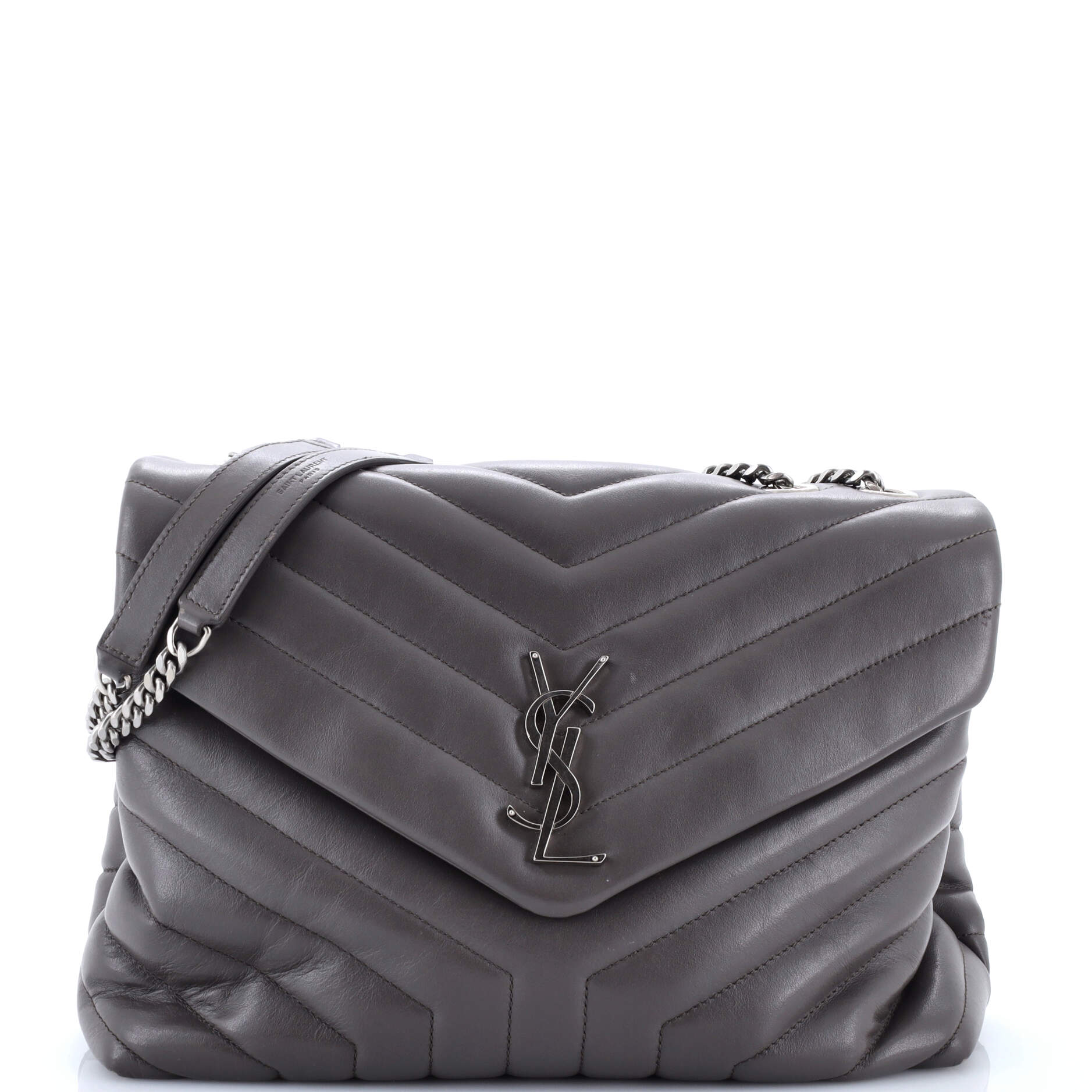 Loulou Shoulder Bag Matelasse Chevron Leather Medium
