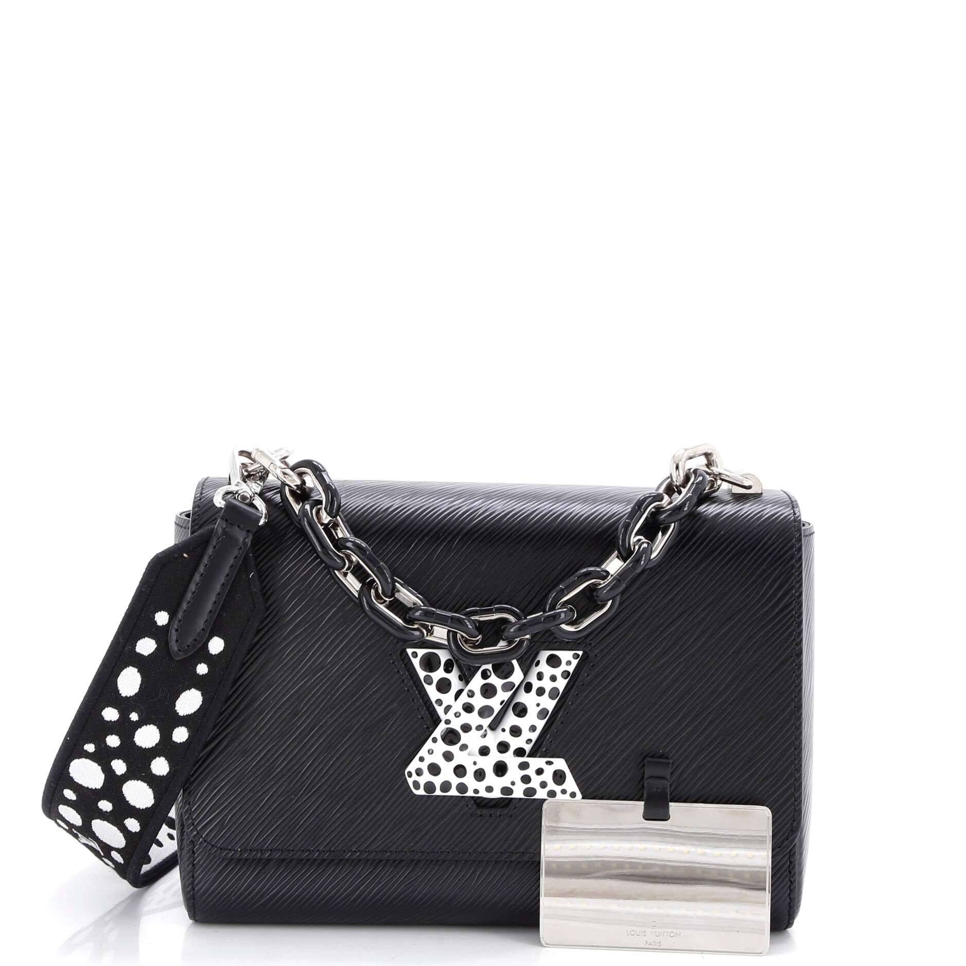 Twist Handbag Epi Leather with Yayoi Kusama Infinity Dots Detail MM