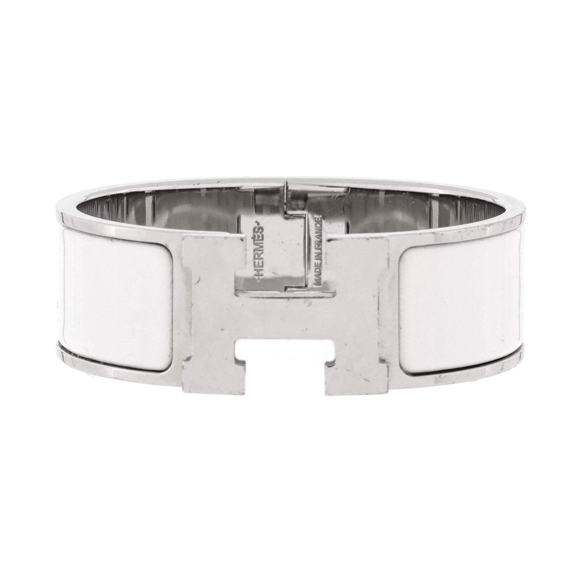 Clic Clac H Bracelet Metal and Enamel Wide