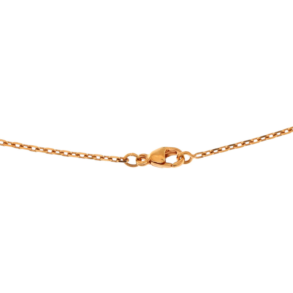 Pop H Pendant Chain Necklace Metal and Enamel Mini