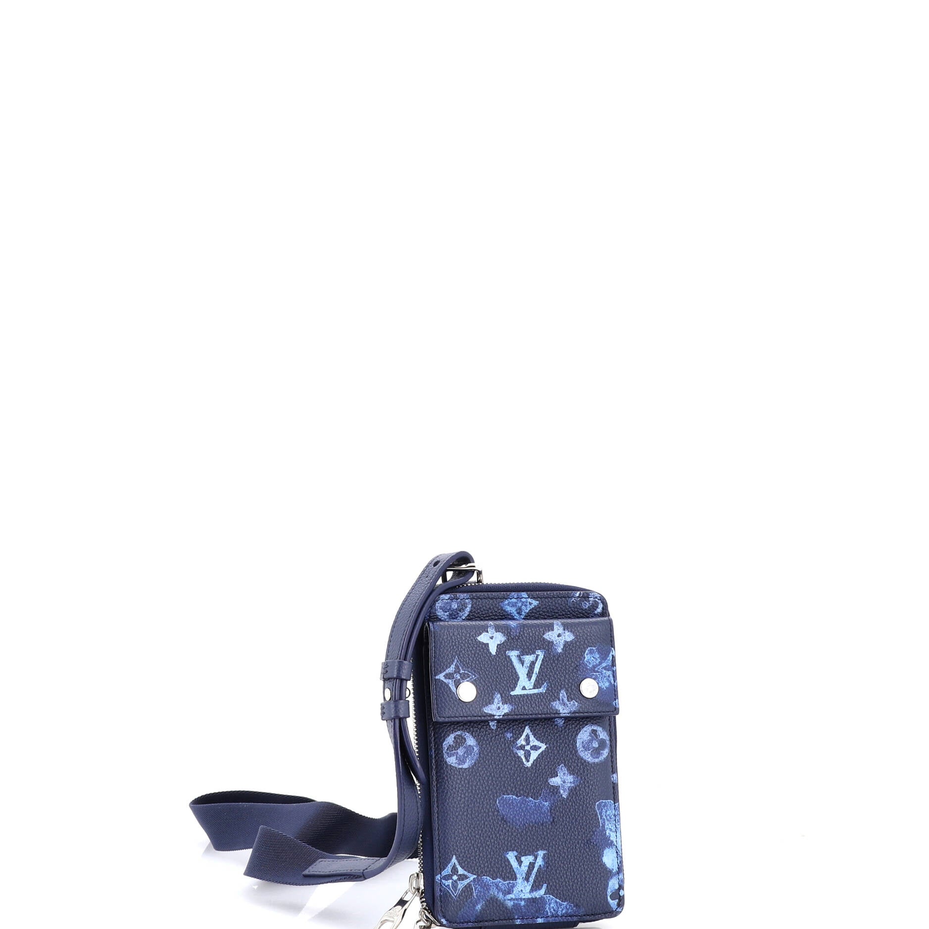 Phone Pouch Limited Edition Monogram Ink Watercolor Leather
