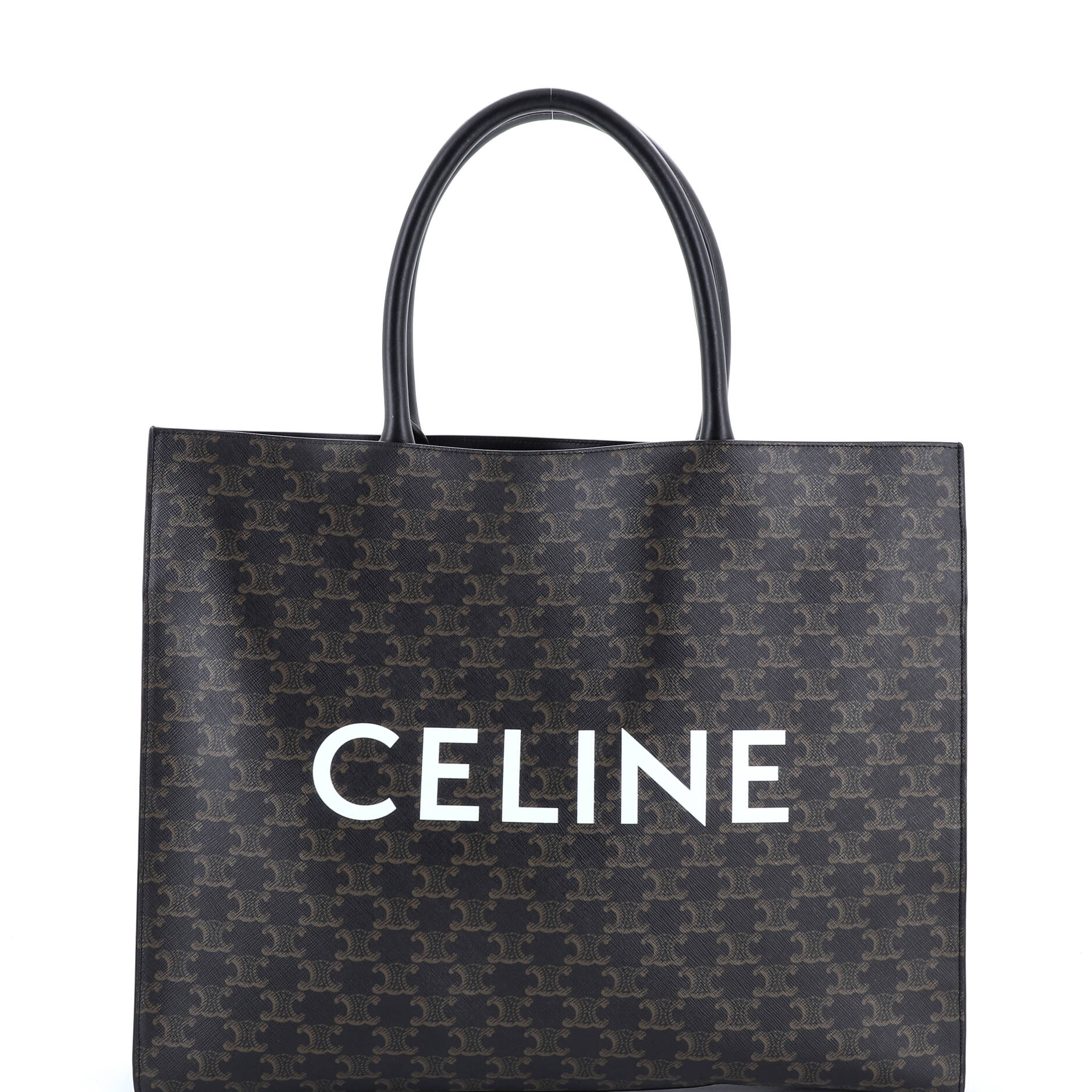Horizontal Logo Cabas Tote Triomphe Coated Canvas