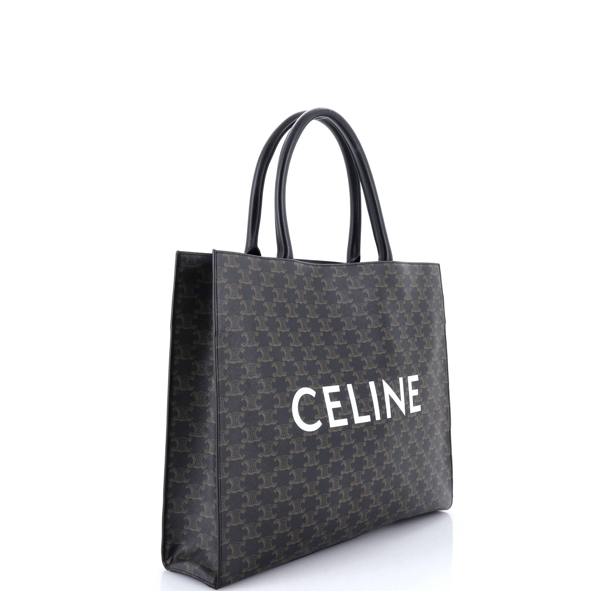 Horizontal Logo Cabas Tote Triomphe Coated Canvas