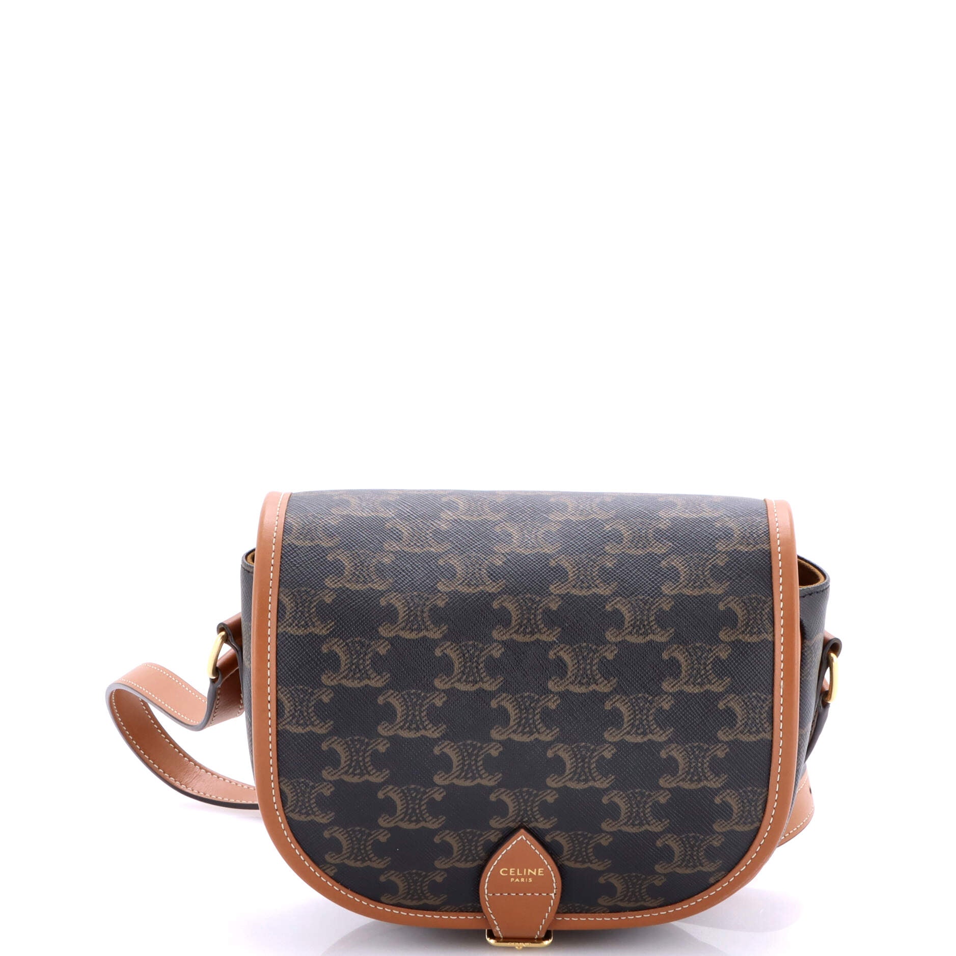 Folco Bag Triomphe Coated Canvas Medium
