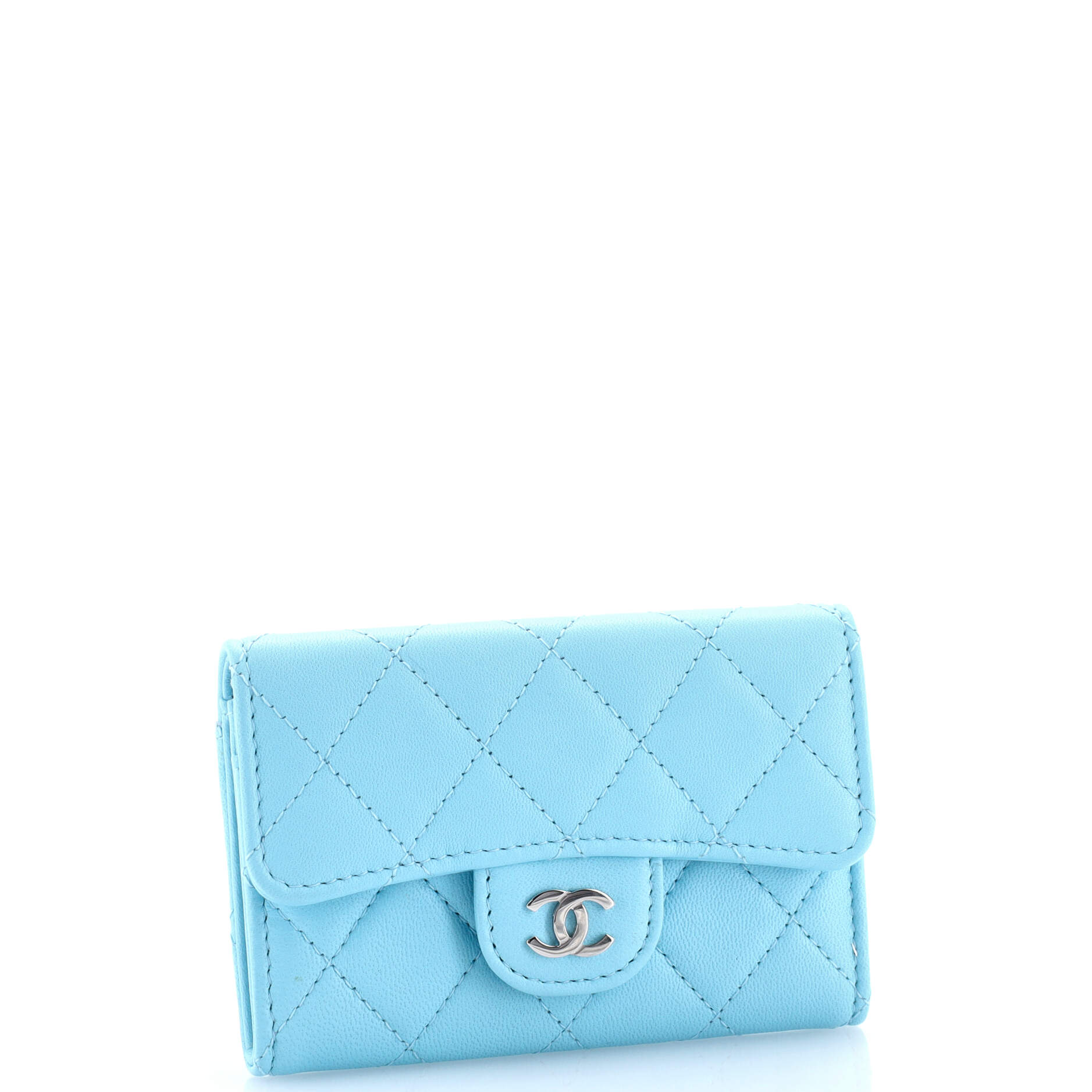 Classic Flap Card Case Quilted Lambskin