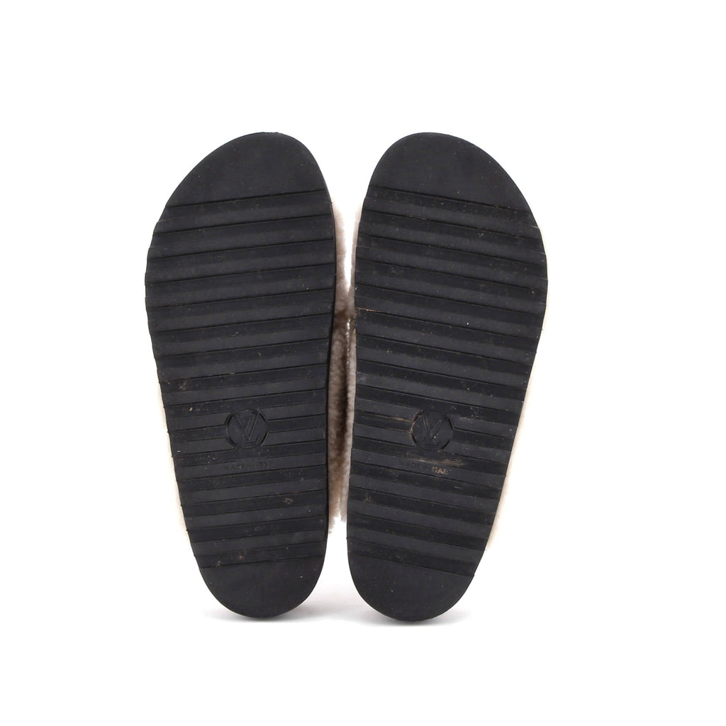 Women's Paseo Comfort Slide Sandals Shearling with Leather
