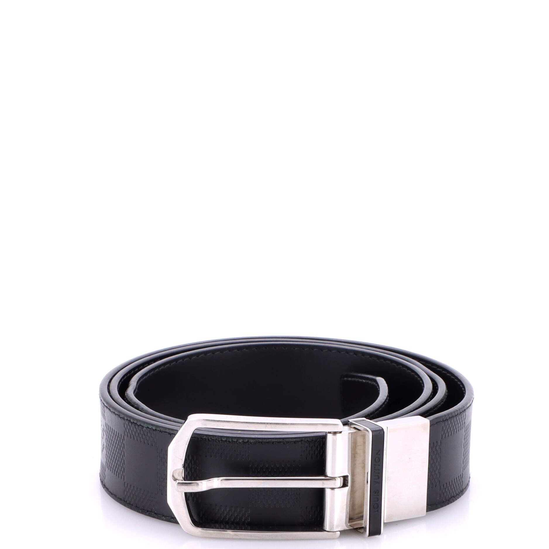Slender Reversible Belt Damier Infini Leather Medium