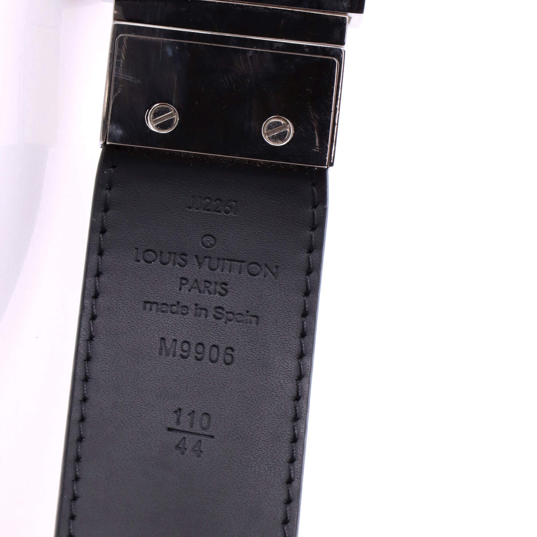 Slender Reversible Belt Damier Infini Leather Medium