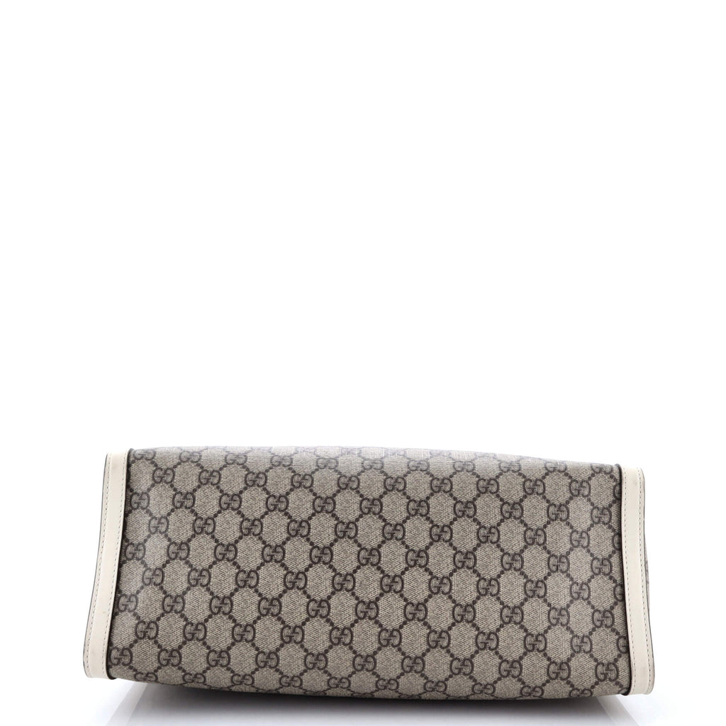 Padlock Chain Tote GG Coated Canvas with Leather Medium