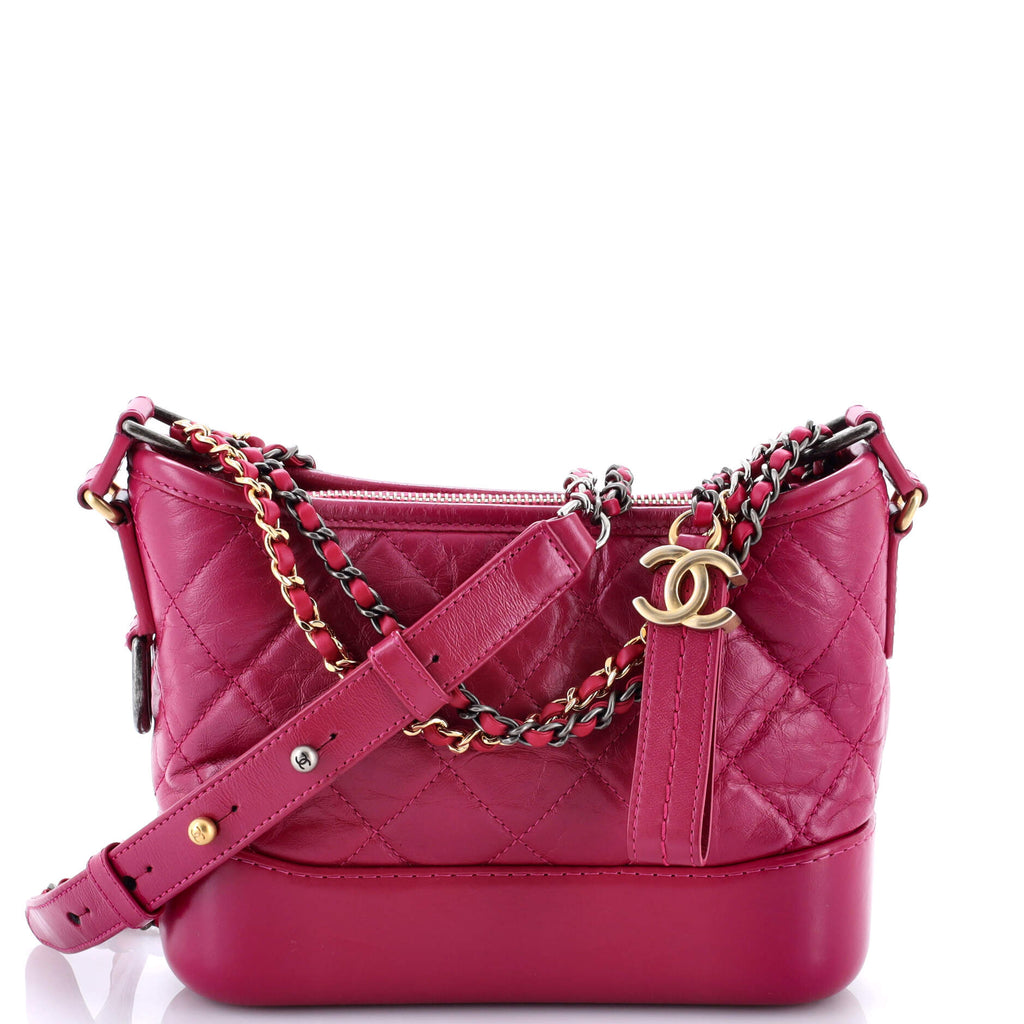 Gabrielle Hobo Quilted Aged Calfskin Small