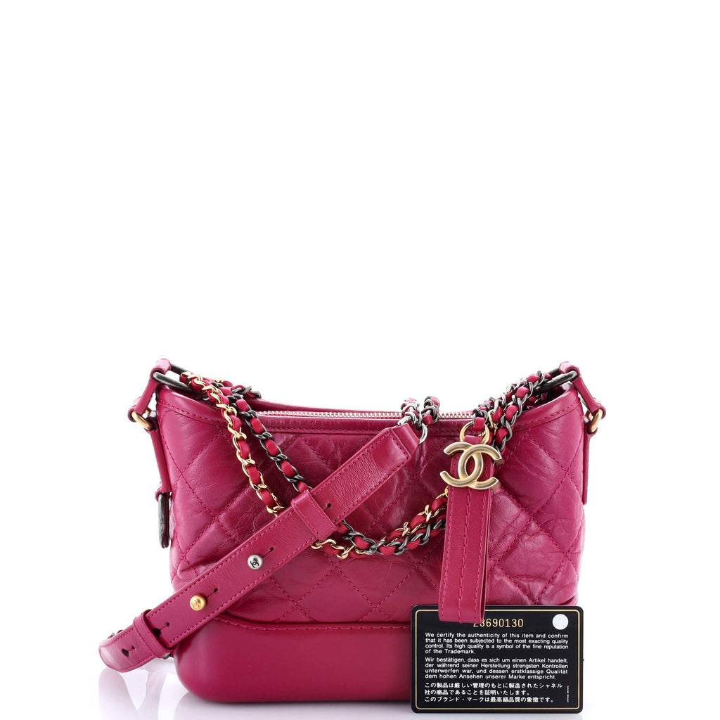 Gabrielle Hobo Quilted Aged Calfskin Small