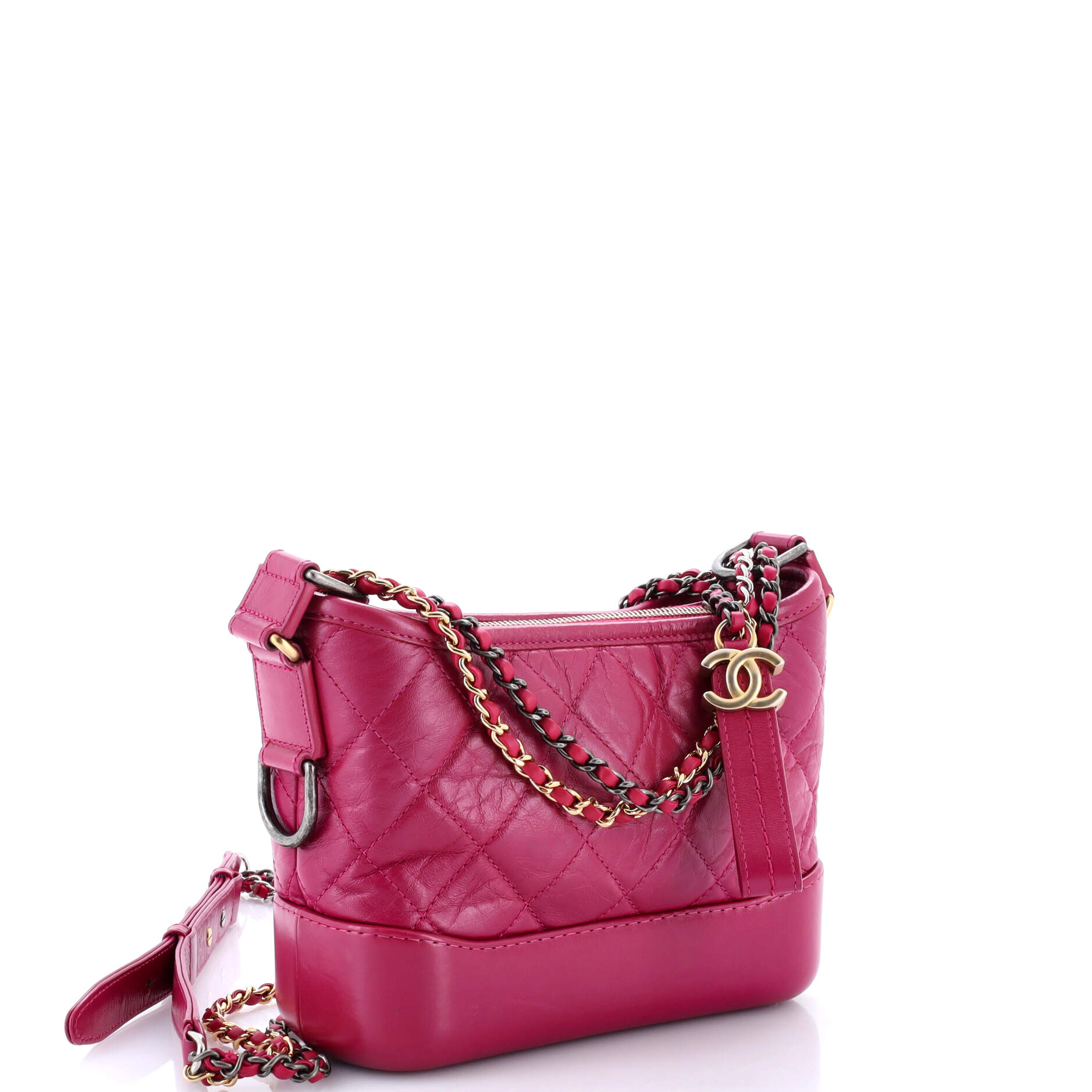 Gabrielle Hobo Quilted Aged Calfskin Small