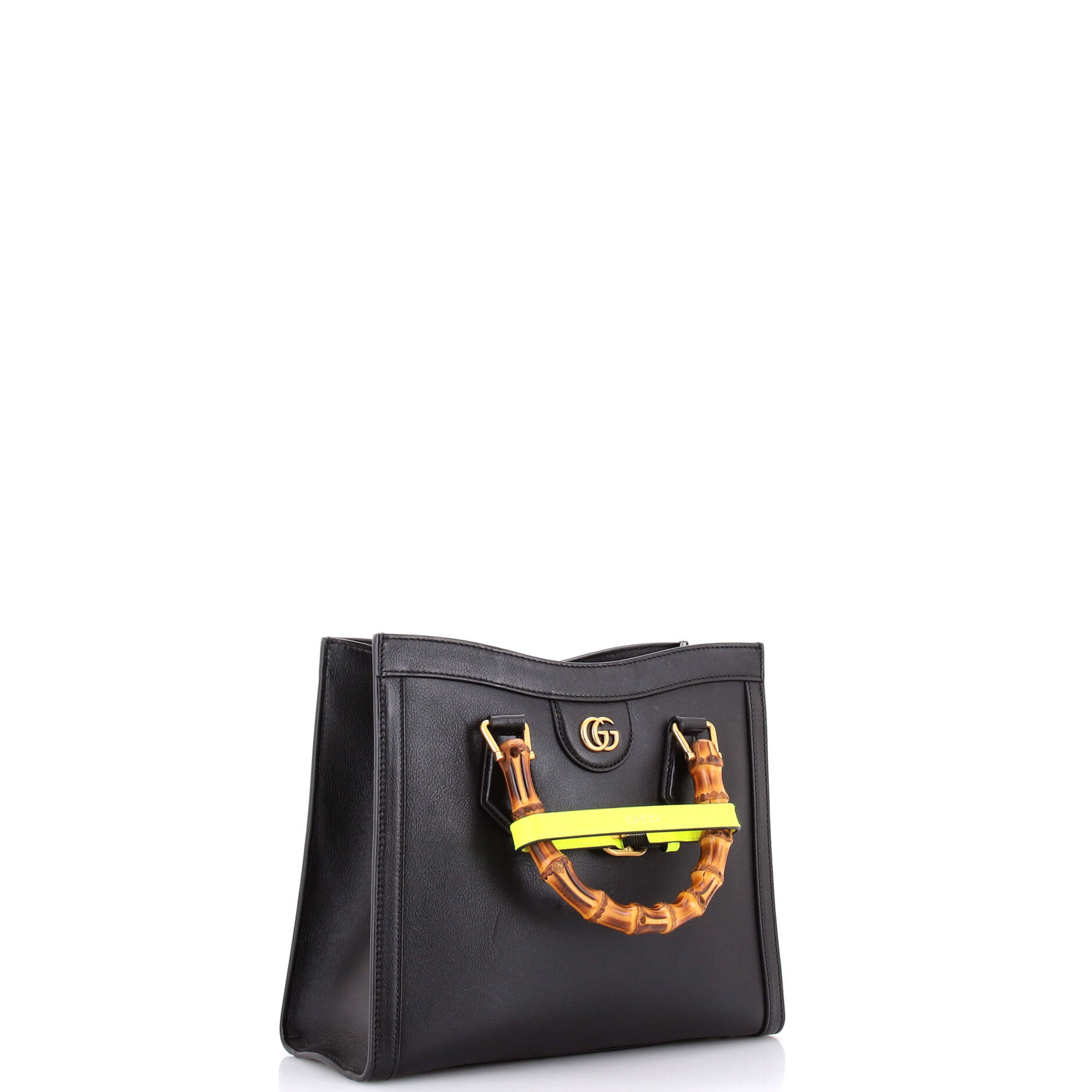Diana NM Bamboo Handle Tote Leather Small