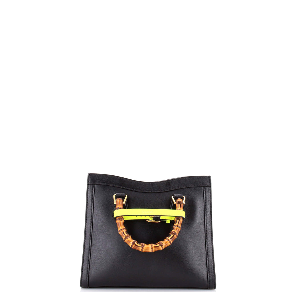 Diana NM Bamboo Handle Tote Leather Small