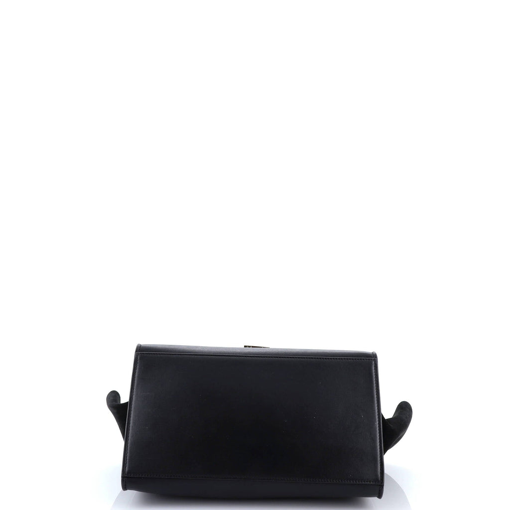 Trapeze Bag Crocodile Embossed Leather Medium