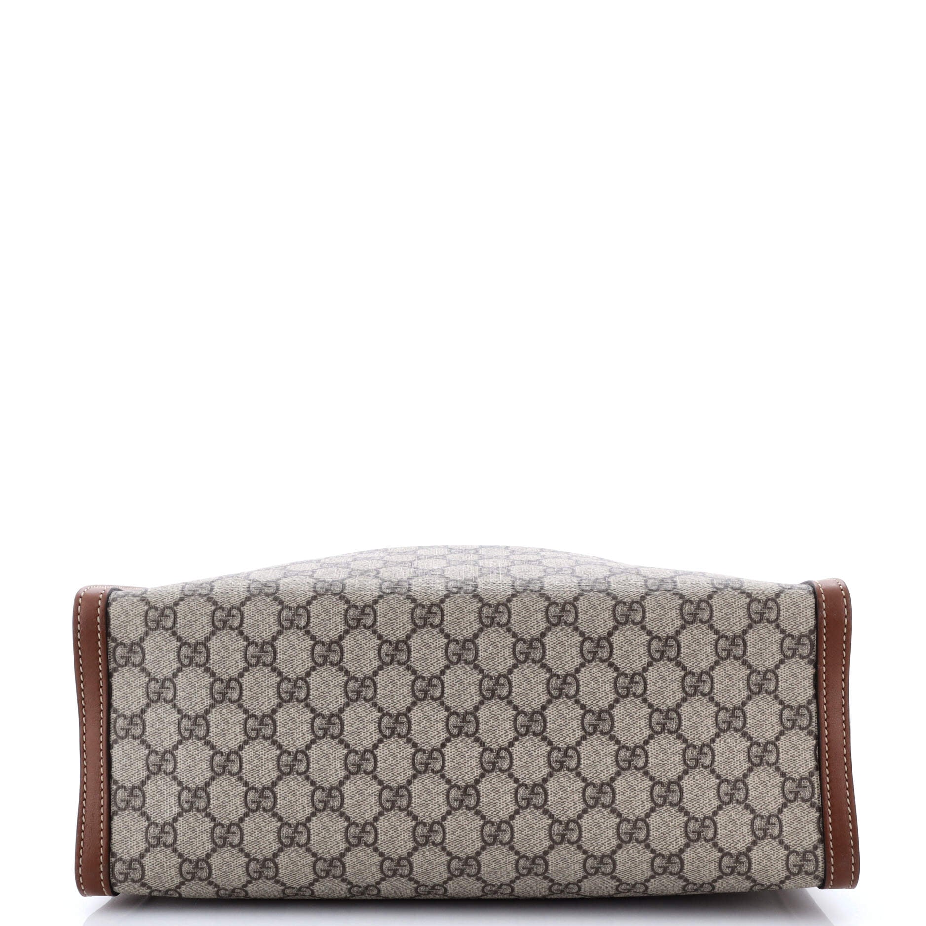 Padlock Chain Tote GG Coated Canvas with Leather Medium