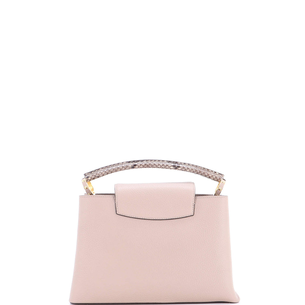 Capucines Bag Leather with Python PM