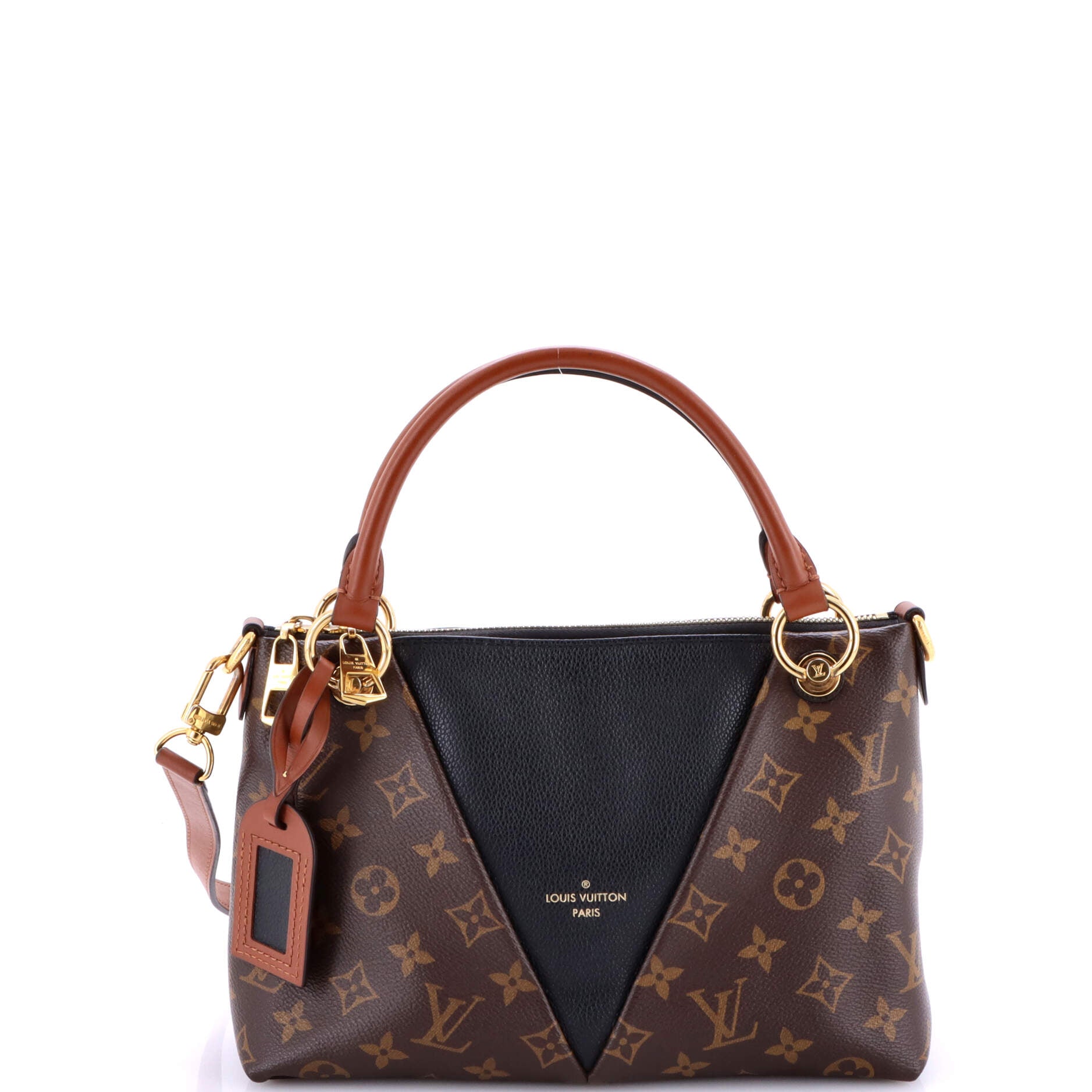 V Tote Monogram Canvas and Leather BB