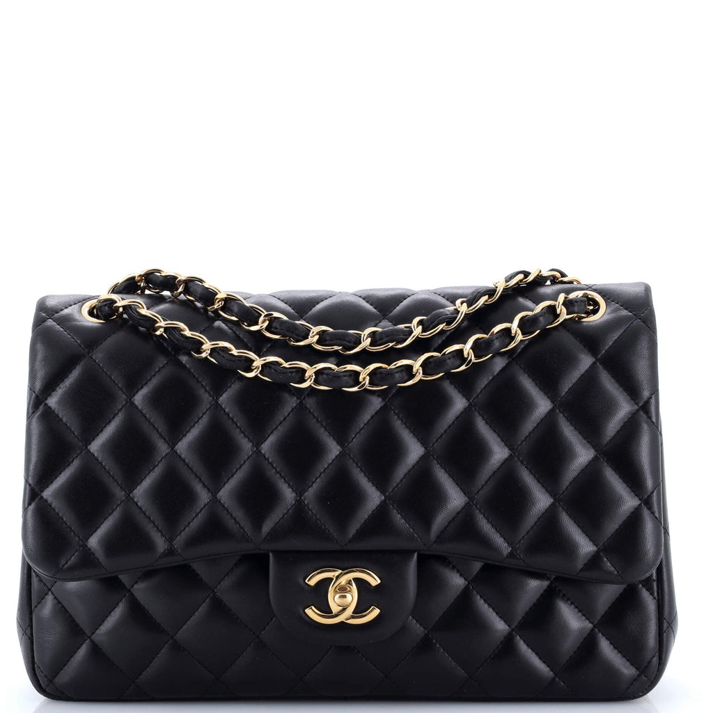 Classic Double Flap Bag Quilted Lambskin Jumbo