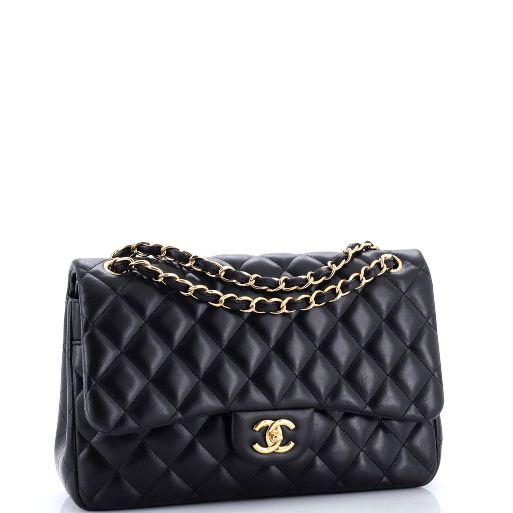 Classic Double Flap Bag Quilted Lambskin Jumbo