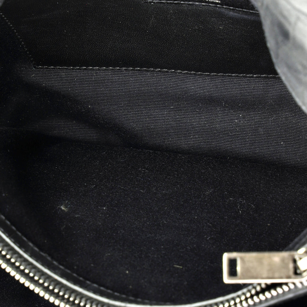 West Hollywood Shoulder Bag Crocodile Embossed Leather Medium