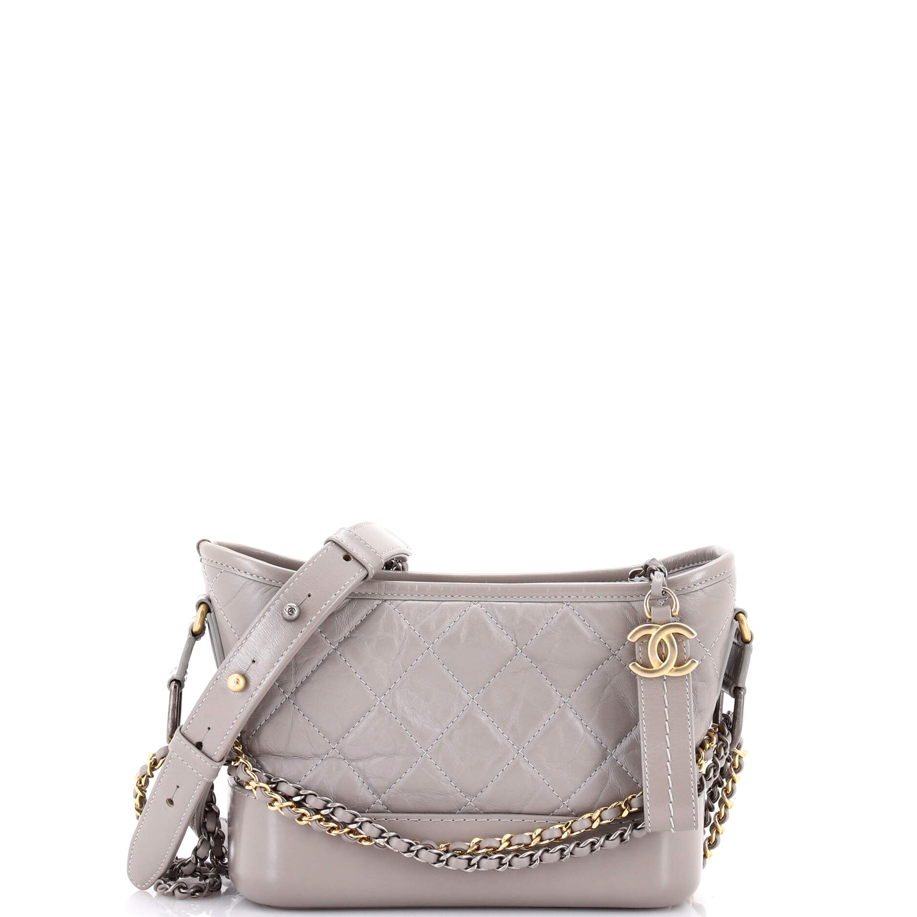 Gabrielle Hobo Quilted Aged Calfskin Small