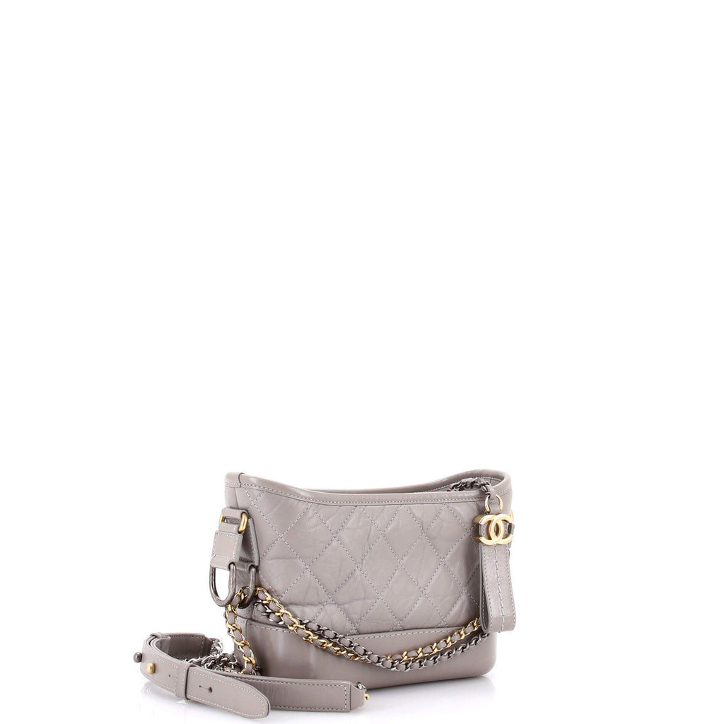 Gabrielle Hobo Quilted Aged Calfskin Small
