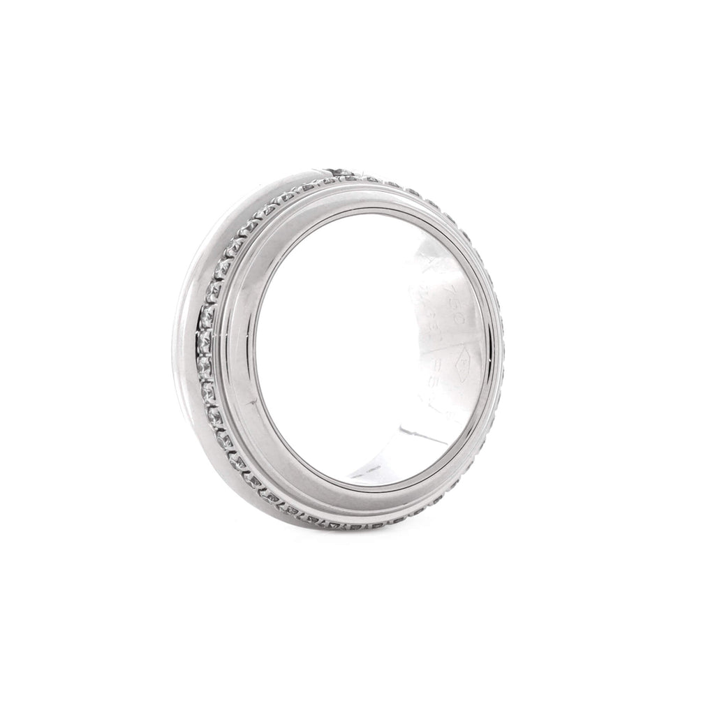 Possession Band Ring 18K White Gold with Diamonds