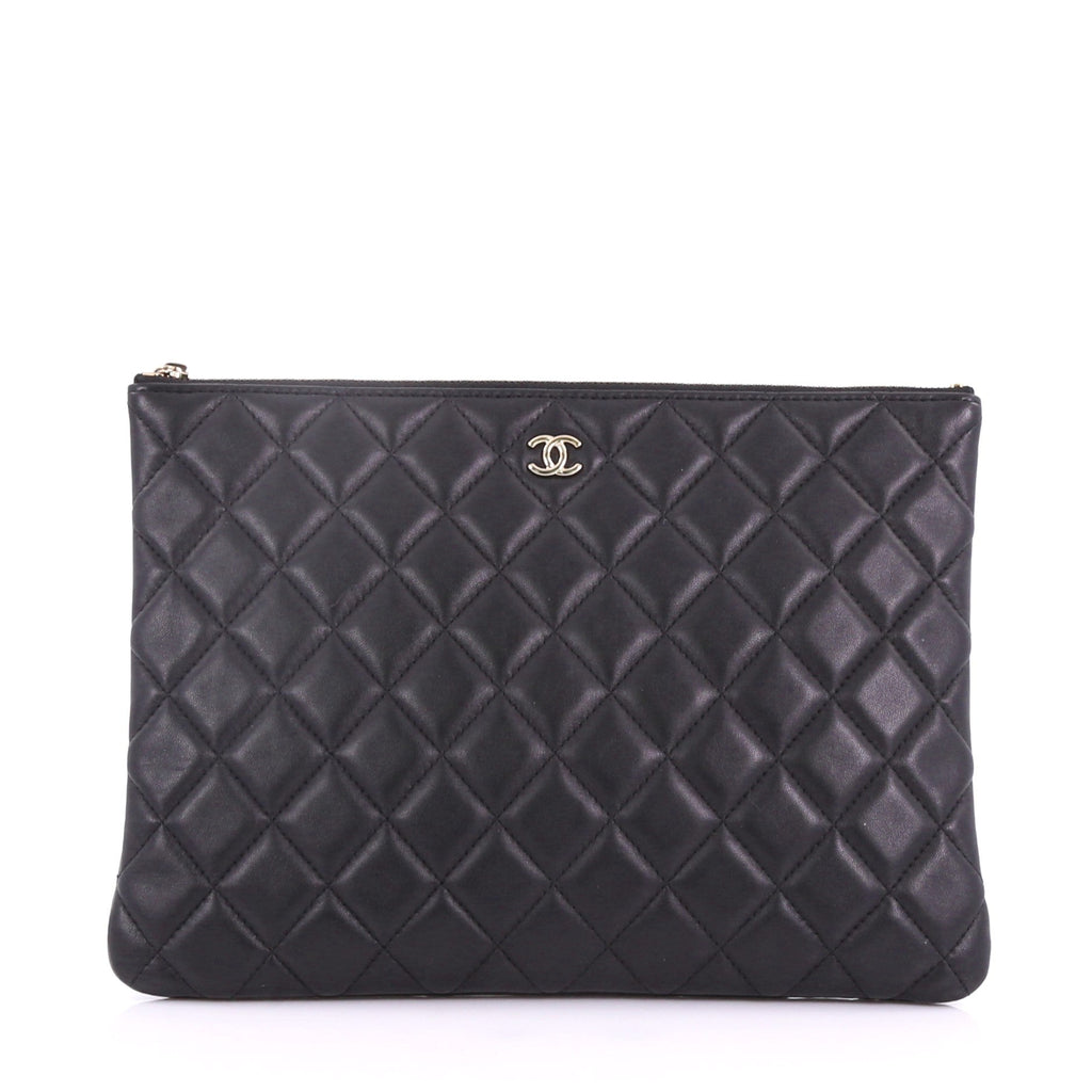 O Case Clutch Quilted Lambskin Medium