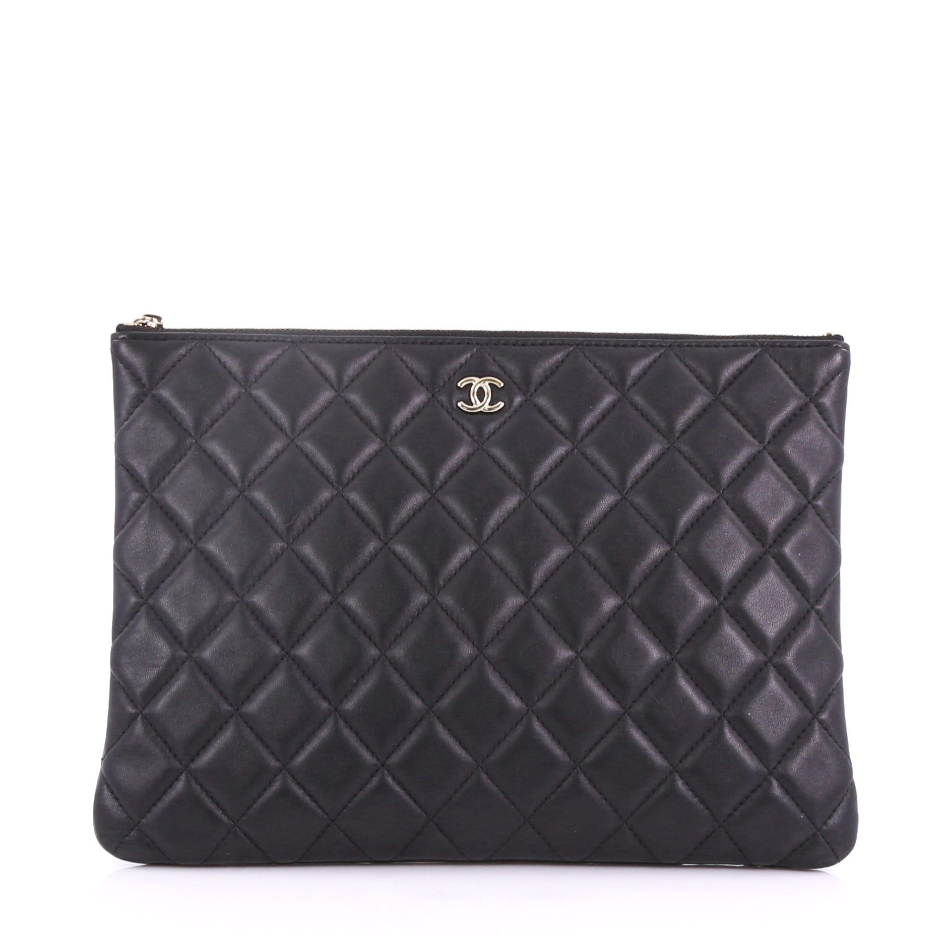 O Case Clutch Quilted Lambskin Medium