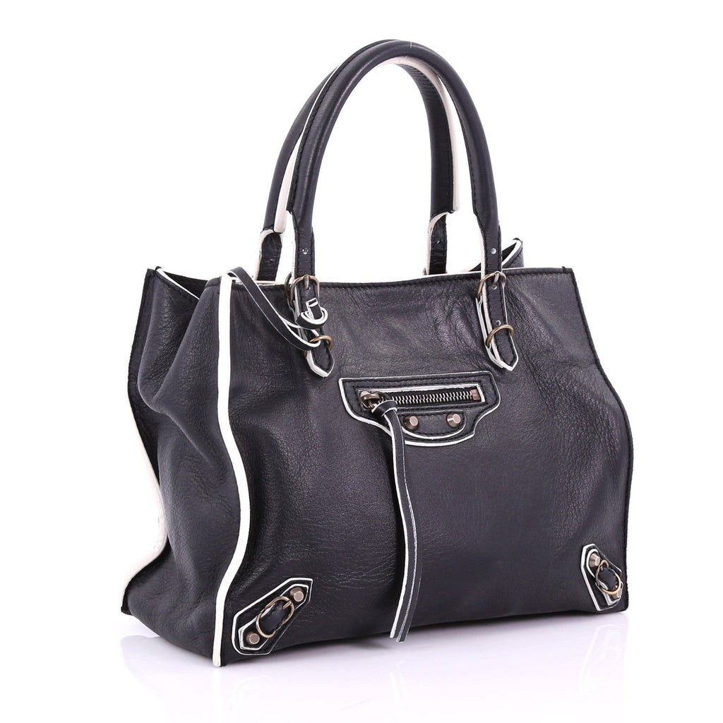 Papier A4 Classic Studs Handbag Leather Mini