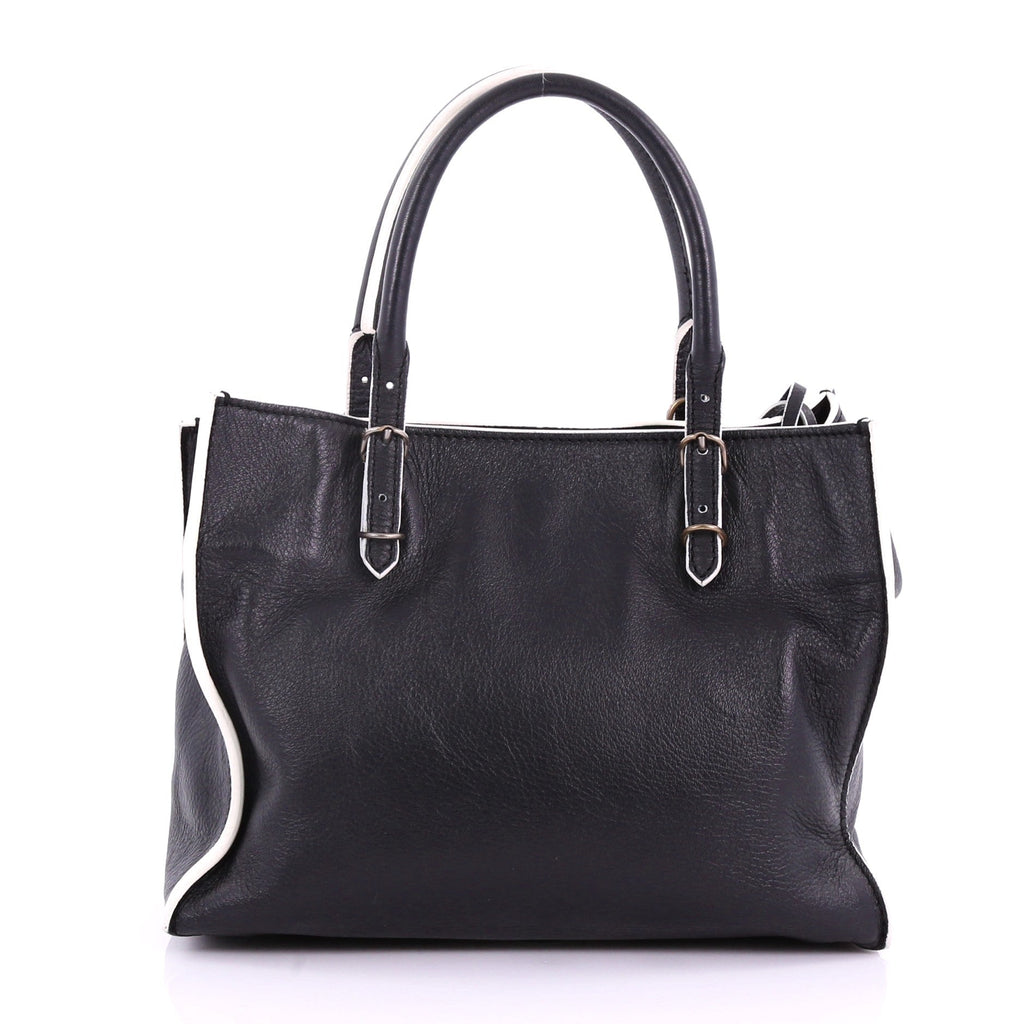 Papier A4 Classic Studs Handbag Leather Mini