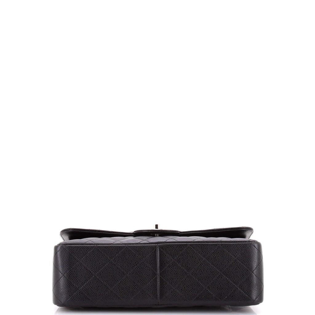 Classic Double Flap Bag Quilted Caviar Jumbo