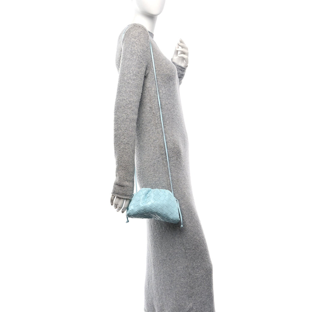 Nappa Intrecciato The Mini Pouch Ice