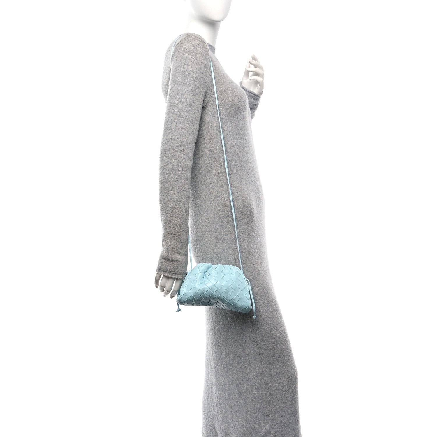 Nappa Intrecciato The Mini Pouch Ice