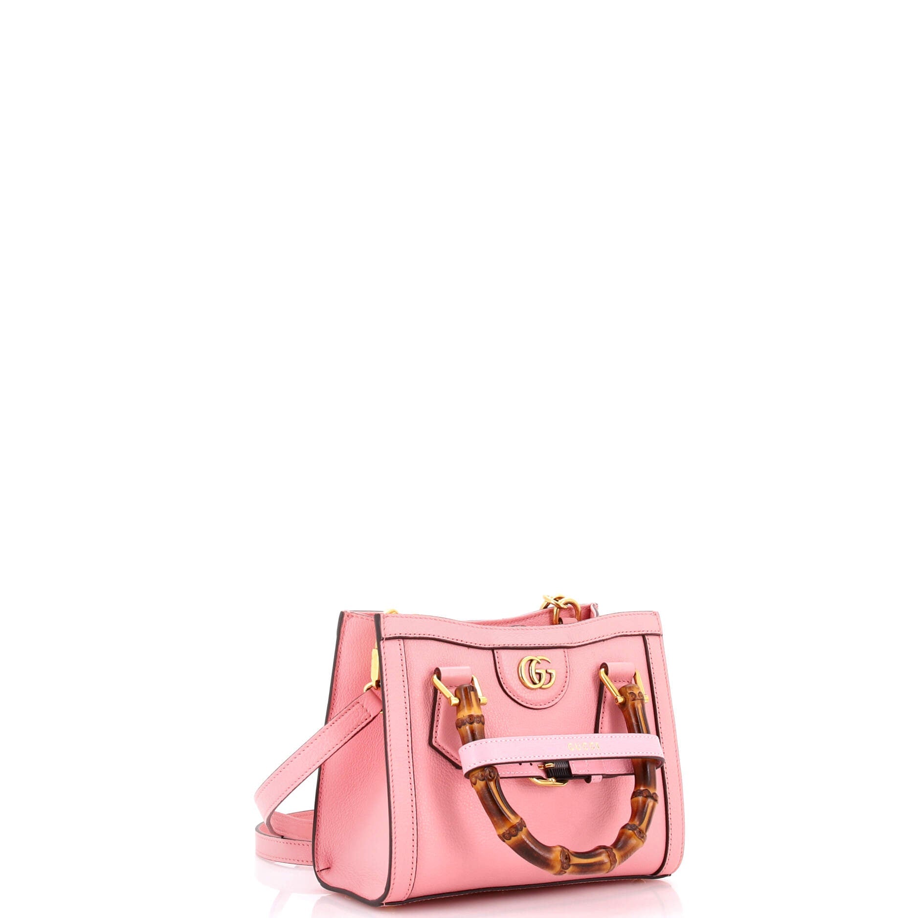 Diana NM Bamboo Handle Tote Leather Mini
