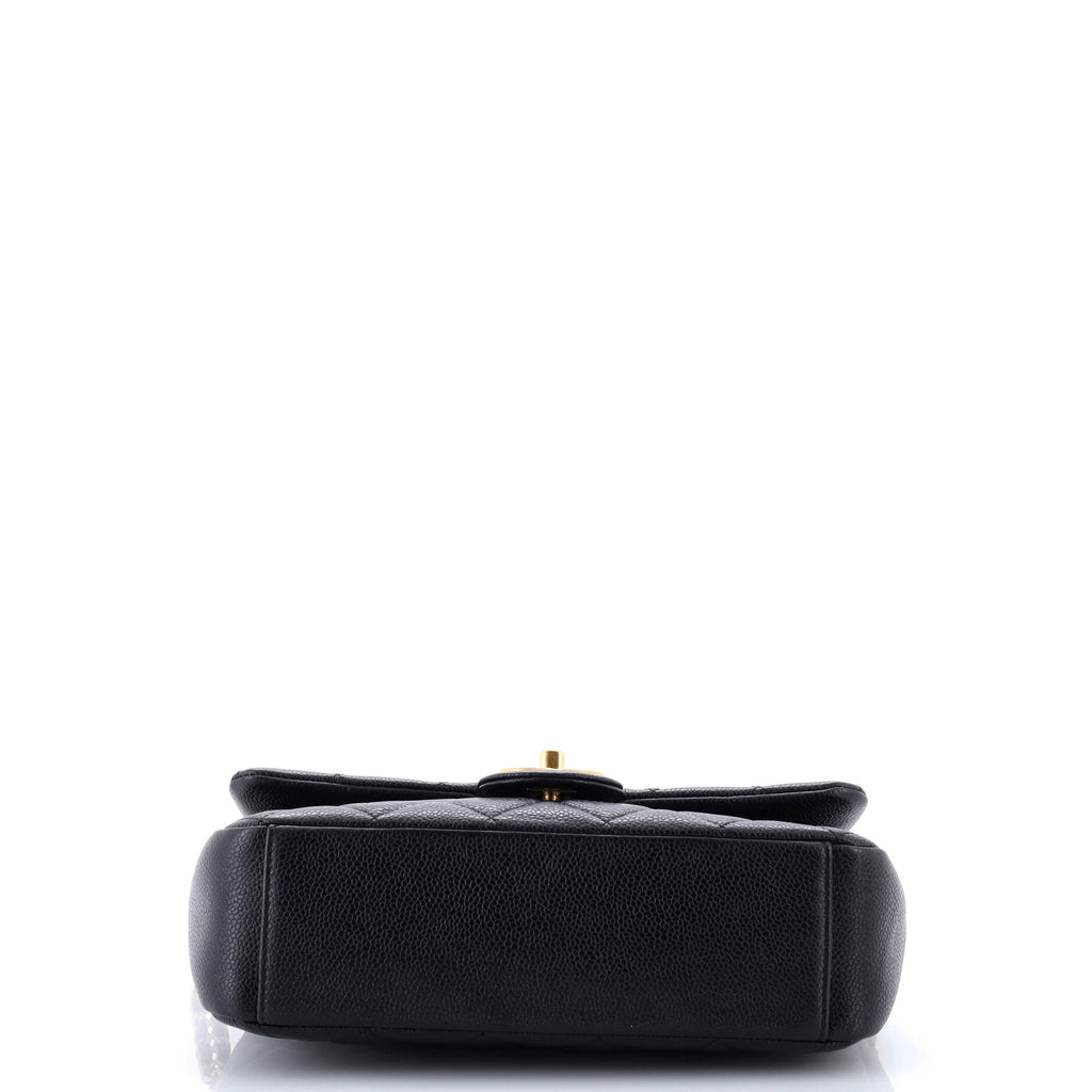 Chain Soul Flap Bag Quilted Caviar Medium