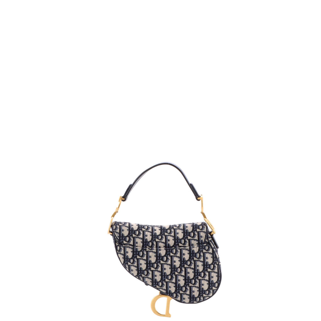 Saddle Handbag Oblique Canvas Mini