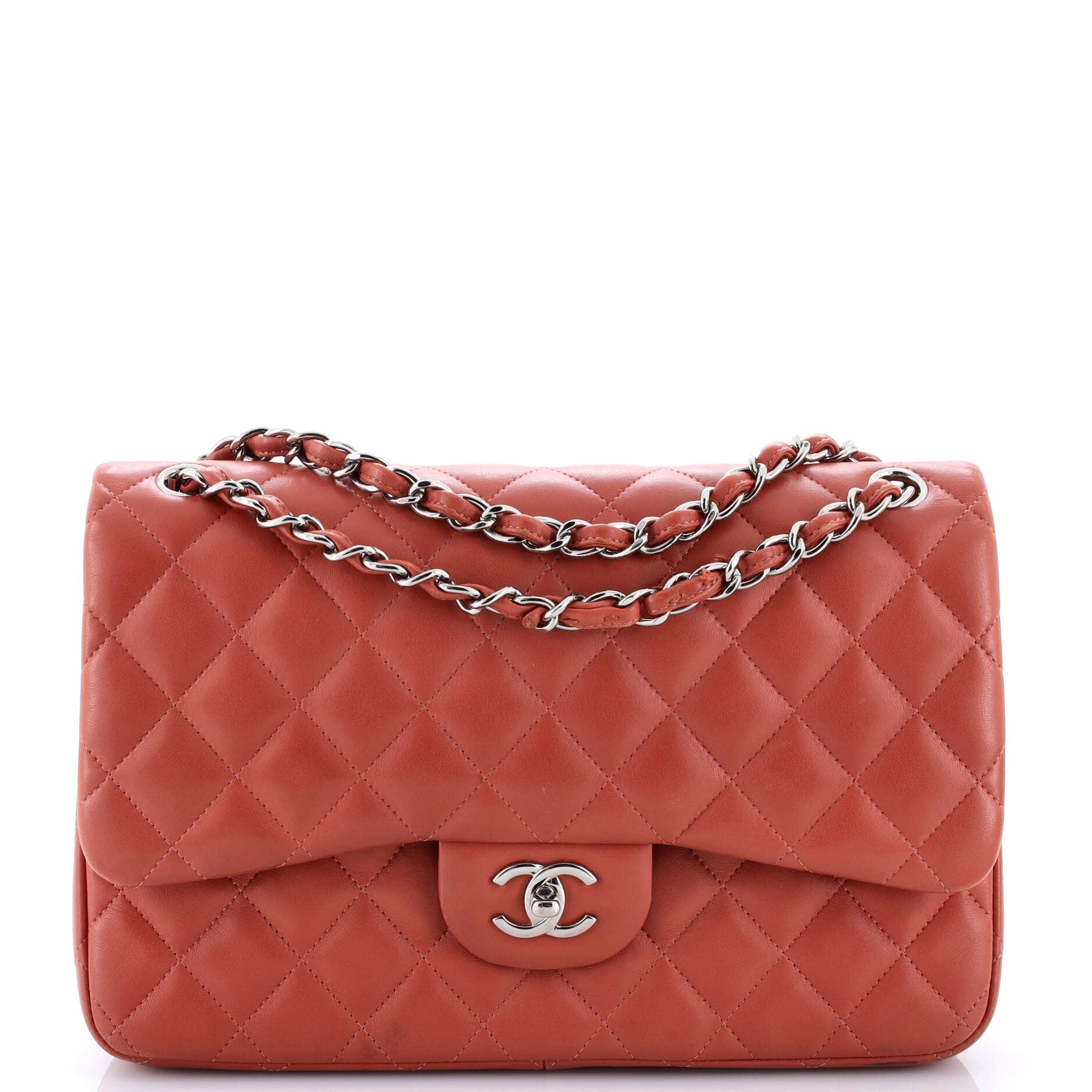 Classic Double Flap Bag Quilted Lambskin Jumbo