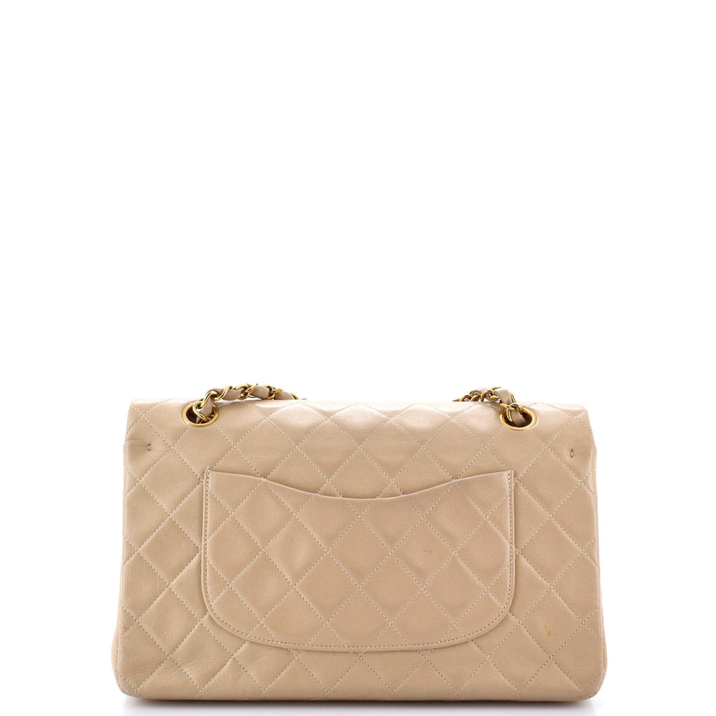 Vintage Classic Double Flap Bag Quilted Lambskin Medium