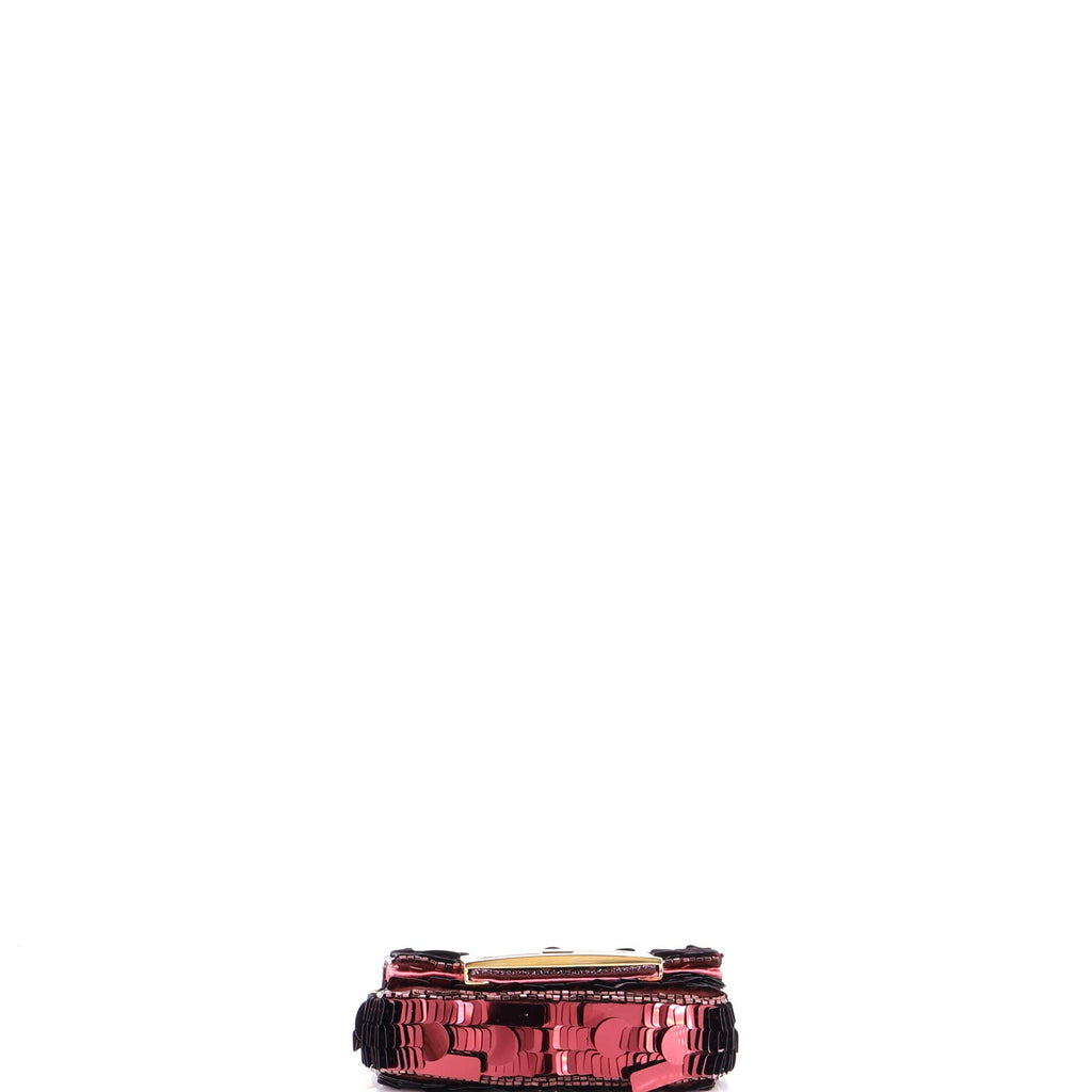 Chain Baguette Charm Bag Sequins Nano