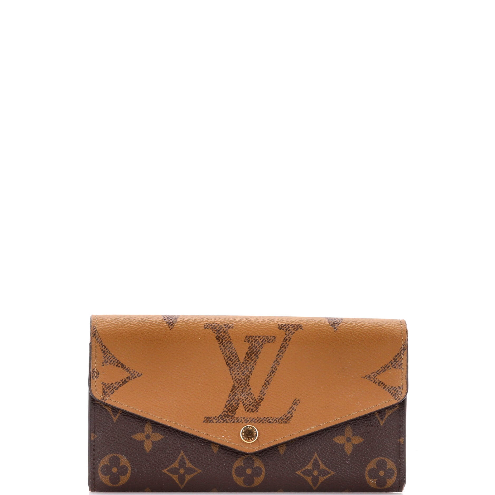 Sarah Wallet NM Reverse Monogram Giant and Monogram Canvas