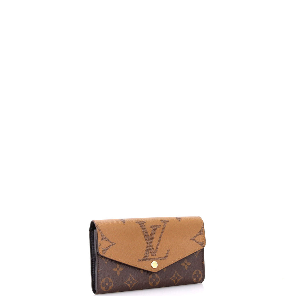 Sarah Wallet NM Reverse Monogram Giant and Monogram Canvas