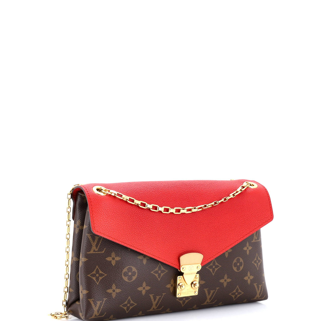 Pallas Chain Shoulder Bag Monogram Canvas and Calfskin