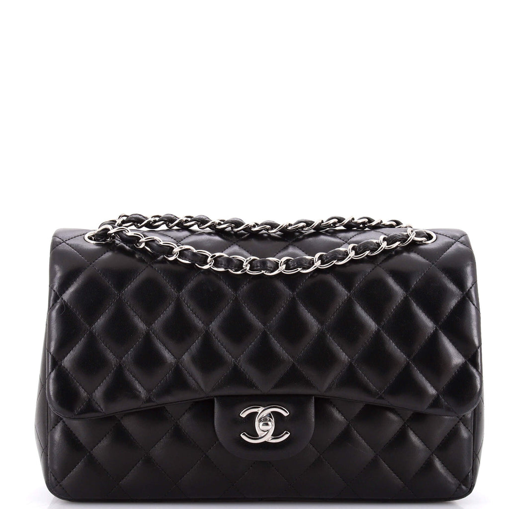 Classic Double Flap Bag Quilted Lambskin Jumbo