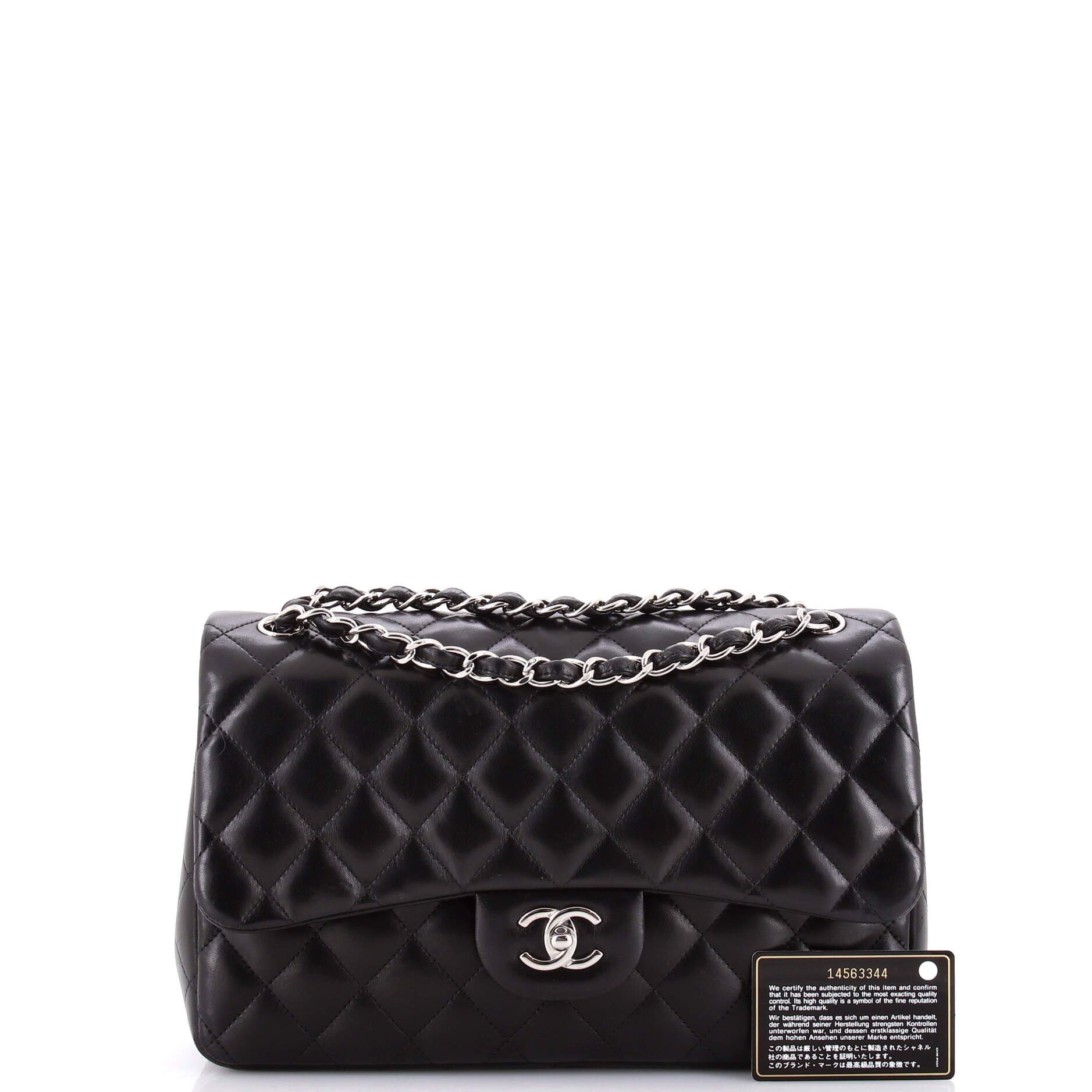 Classic Double Flap Bag Quilted Lambskin Jumbo