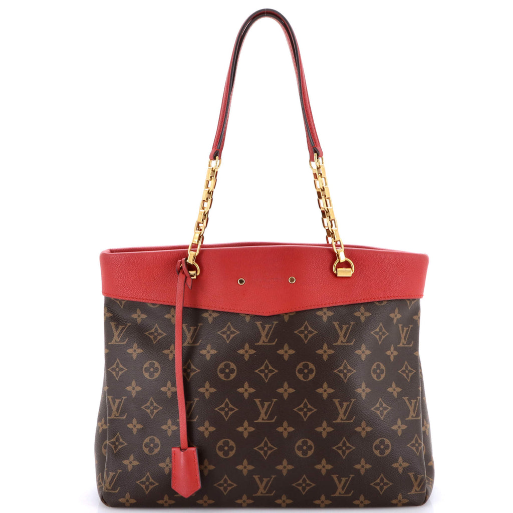 Pallas Shopper Monogram Canvas and Calfskin